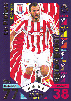 Erik Pieters Stoke City 2016/17 Topps Match Attax Extra Update Card #UC23